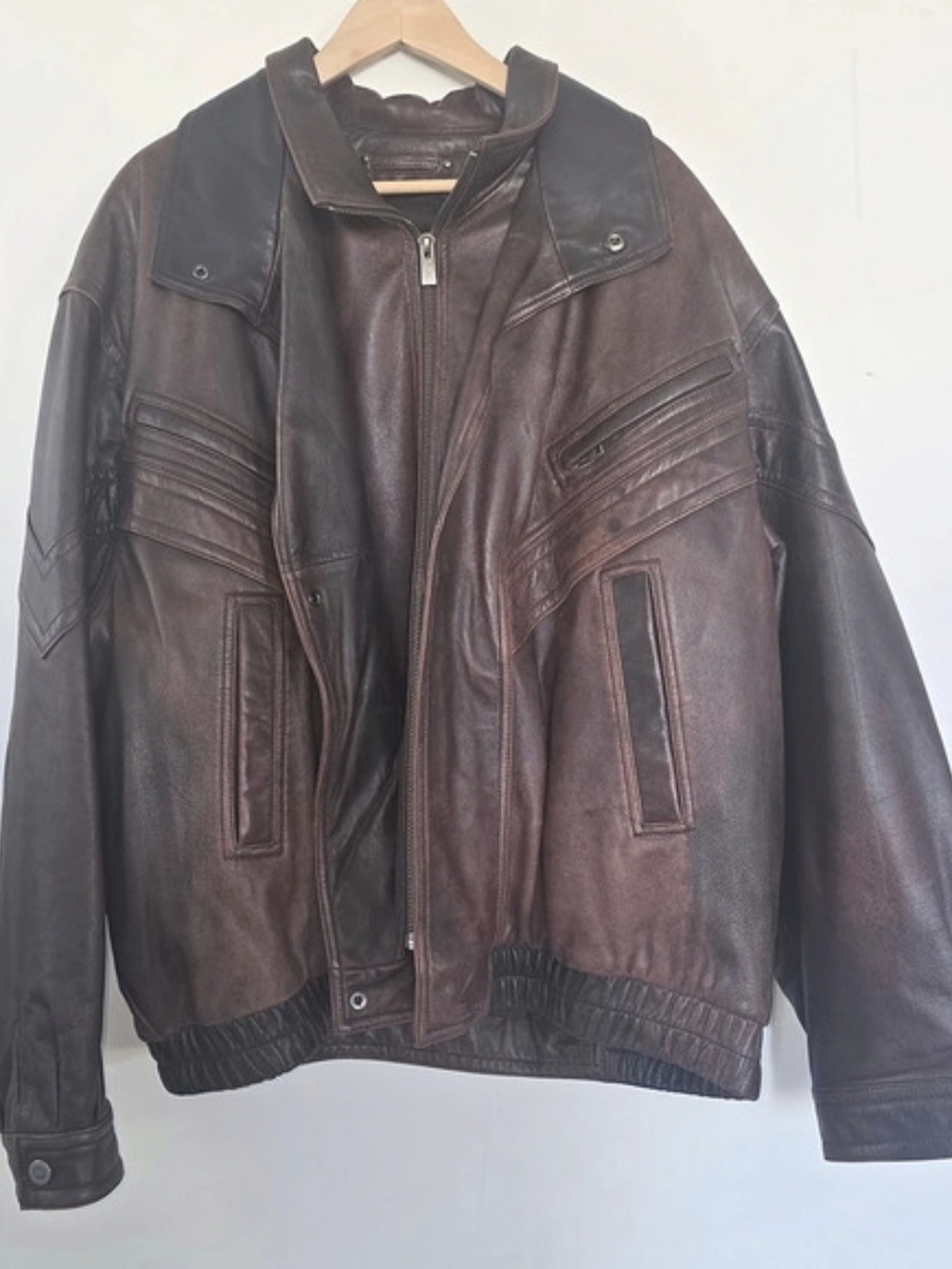 1990s Wilson Leather Men's Leather Jacket Size XXL